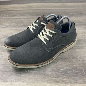 Nunn Bush Otto Plain Toe Knit Oxford Casual Shoes Men's Size 12 M Gray